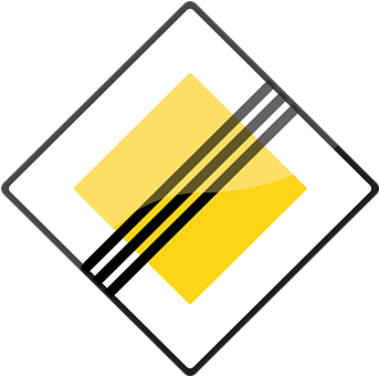 Free Traffic Sign End Of Priority Road illustration and picture