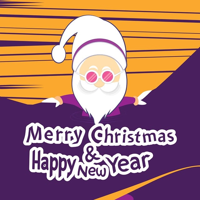 Free santa claus suit santa cap hat cute cartoon character illustration