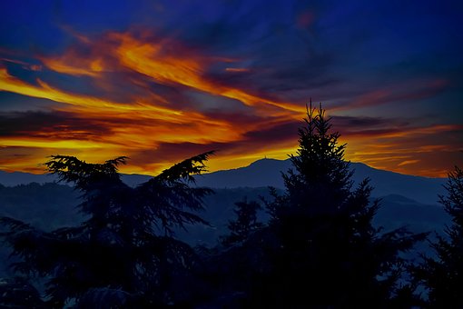 Free Sunset Blue Hour photo and picture
