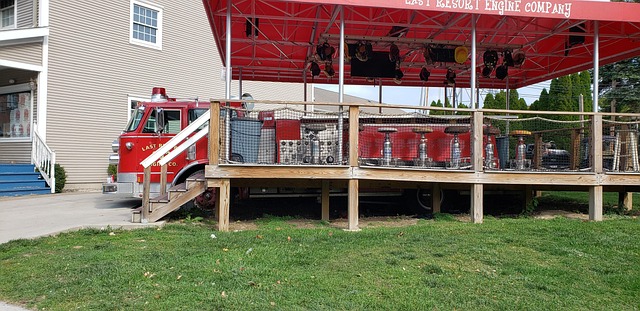 Restaurante, Caminhão De Bombeiros, Ohio