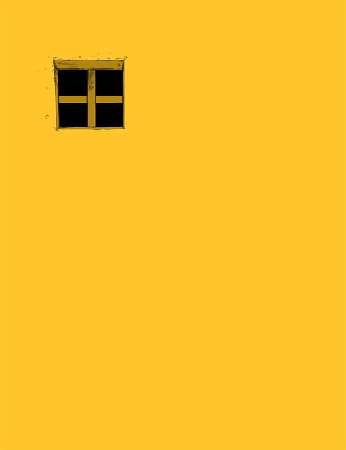 Free wall window room vector