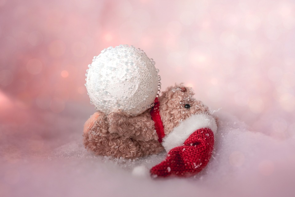 Teddy Bear Snowball Christmas - Free photo on Pixabay - Pixabay