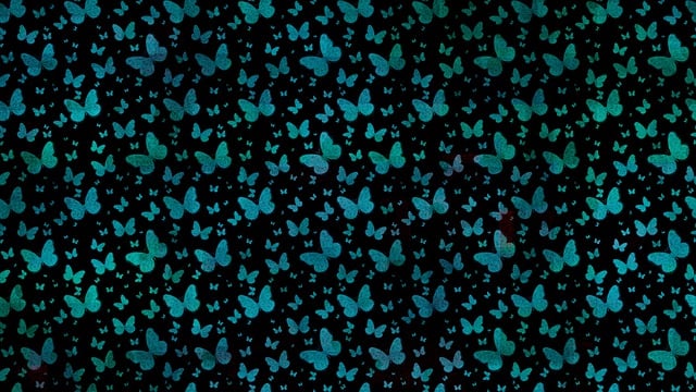 Free butterflies pattern wallpaper illustration