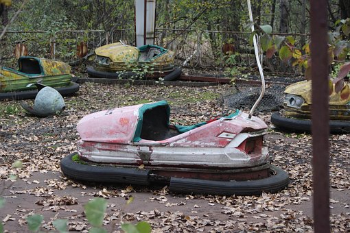 Free Bumper Car Crash Abandoned photo and picture