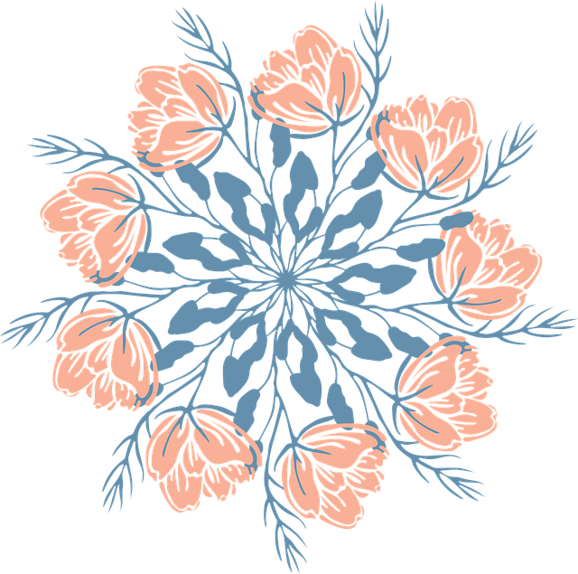Free mandala flowers ornamental vector