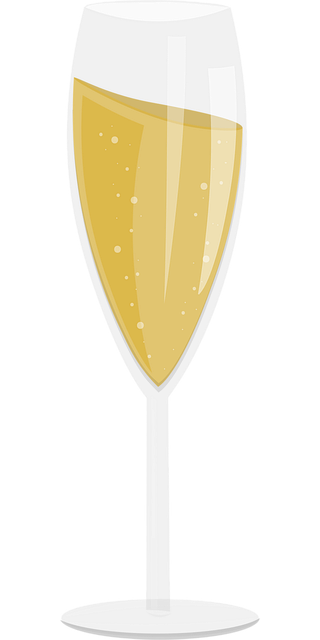 Free champagne glass drink illustration