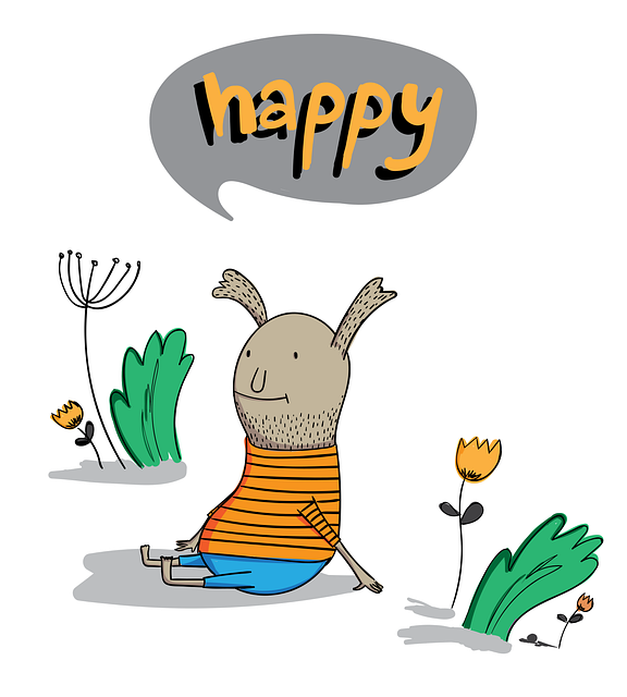 Download free HD stock image of Character Happy Free character happy cartoon illustration