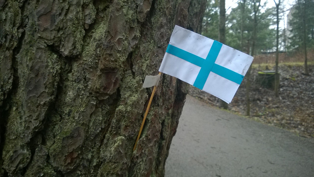 Finnland Flagge 150x90 Cm - Große Finnische Fahne Mit Messingösen Für Fußball & Partys