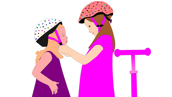 Free Sisters Helping Sister illustration and picture