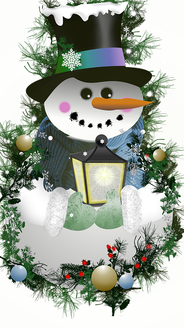 Schneemann, Schnee, Weihnachten, Natur