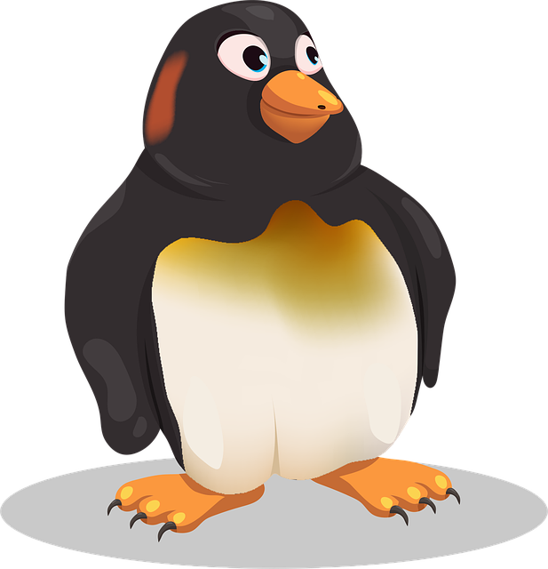 Free penguin cute character vector