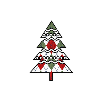Free Christmas Tree Plaid illustration and picture