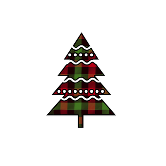 Free Christmas Tree Plaid illustration and picture
