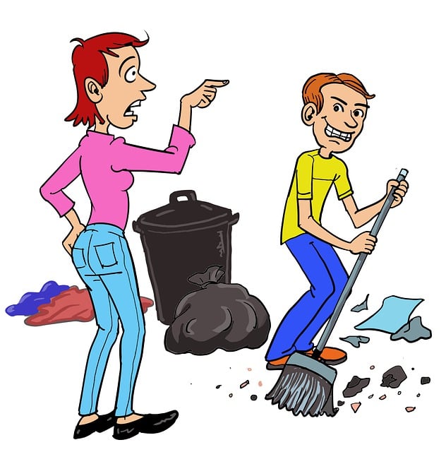 Free angry woman ordered her husband wife woman illustration