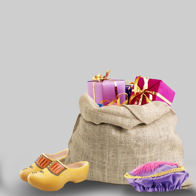Free gifts gift bag saint nicholas illustration