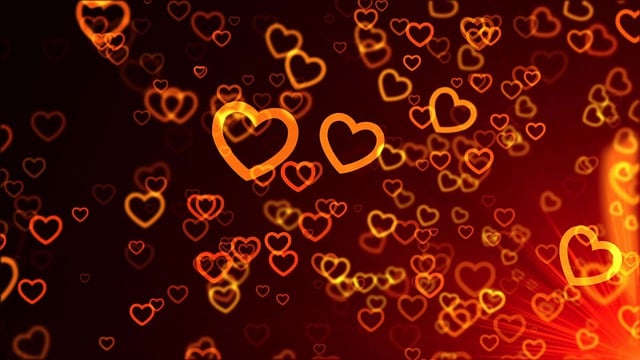 Free love hearts pattern illustration