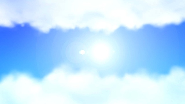 Free sky clouds sun illustration