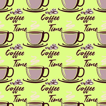 Kaffe, Kop, Drikke, Mønster, Sømløs