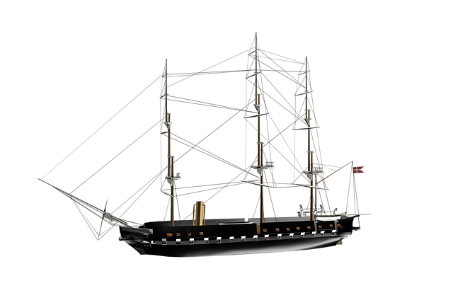Free ship sailing ship structure illustration