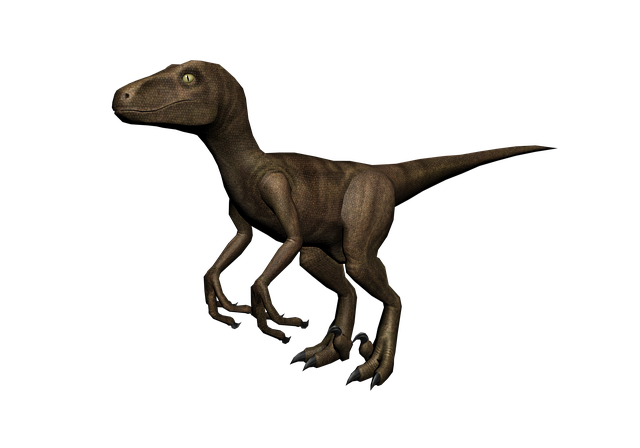 Free dinosaur raptor creature illustration