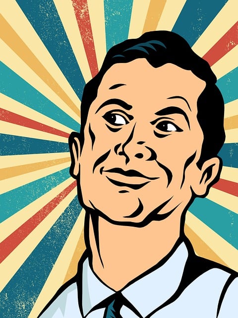 Free man retro vintage illustration