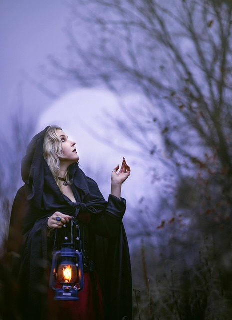 Free Woman Lantern photo and picture
