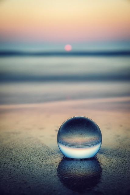 Esfera De Vidro, Pôr Do Sol, Vazante