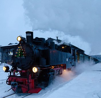 Oberwiesenthal, Navidad, Tren De Vapor