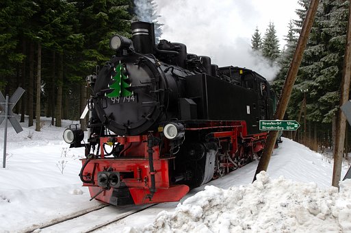 Oberwiesenthal, Navidad, Tren De Vapor