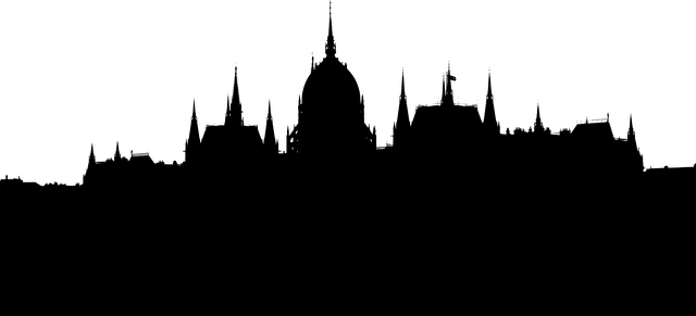 Free towers buildings silhouette illustration