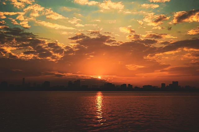 Free Sunset Skyline photo and picture