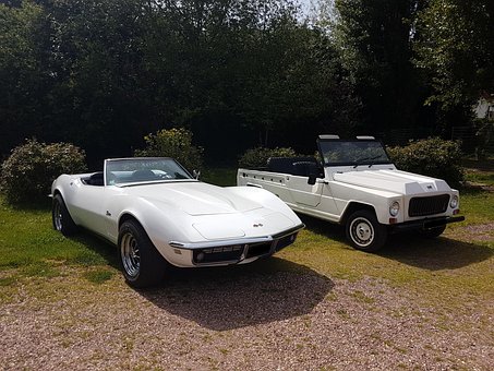 Da, Corvette, Sport, Oldtimer, Roadster
