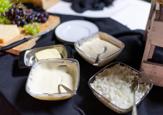 Käse, Weintrauben, Käseplatte, Dessert