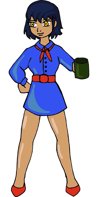 Frau, Tasse, Trinken, Kaffee, Absätze
