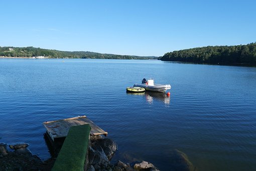 Lake, Boot, Boje, Korrèze, Neuvic