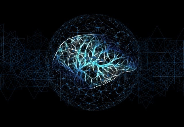 Free artificial intelligence brain think illustration