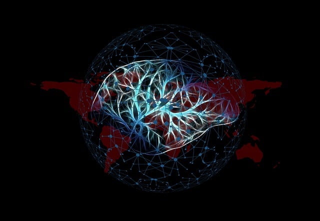 Free artificial intelligence brain think illustration