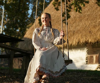 Fată Frumoasă, Model, Zâmbitor, Rochie