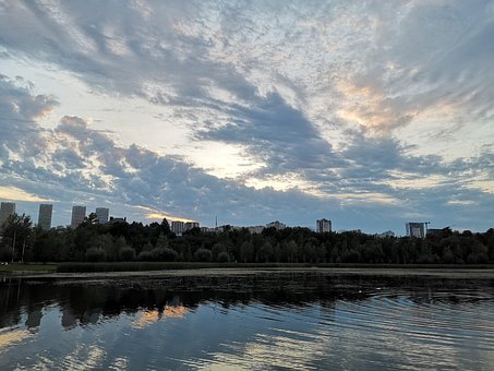 Ufa, Rusland, Rejse, By, Sø, Himmel