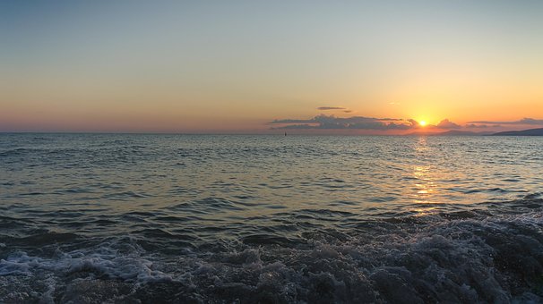 Free Sunset Sea photo and picture