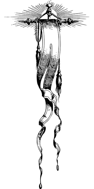 Free banner line art flag illustration
