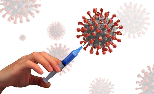 Free virus injection splash illustration