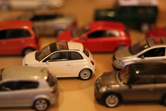 Miniaturebiler, Trafikprop, Fiat 500