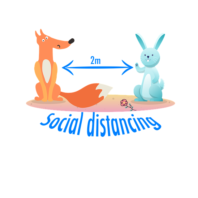 Hase, Fuchs, Soziale Distanz, Karikatur