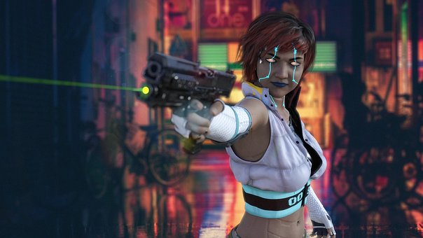 Cyberpunk, Futuristisch, Scifi, Neon