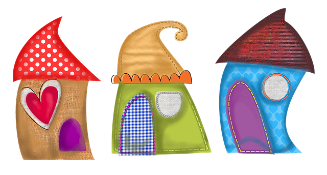 Free house home village illustration