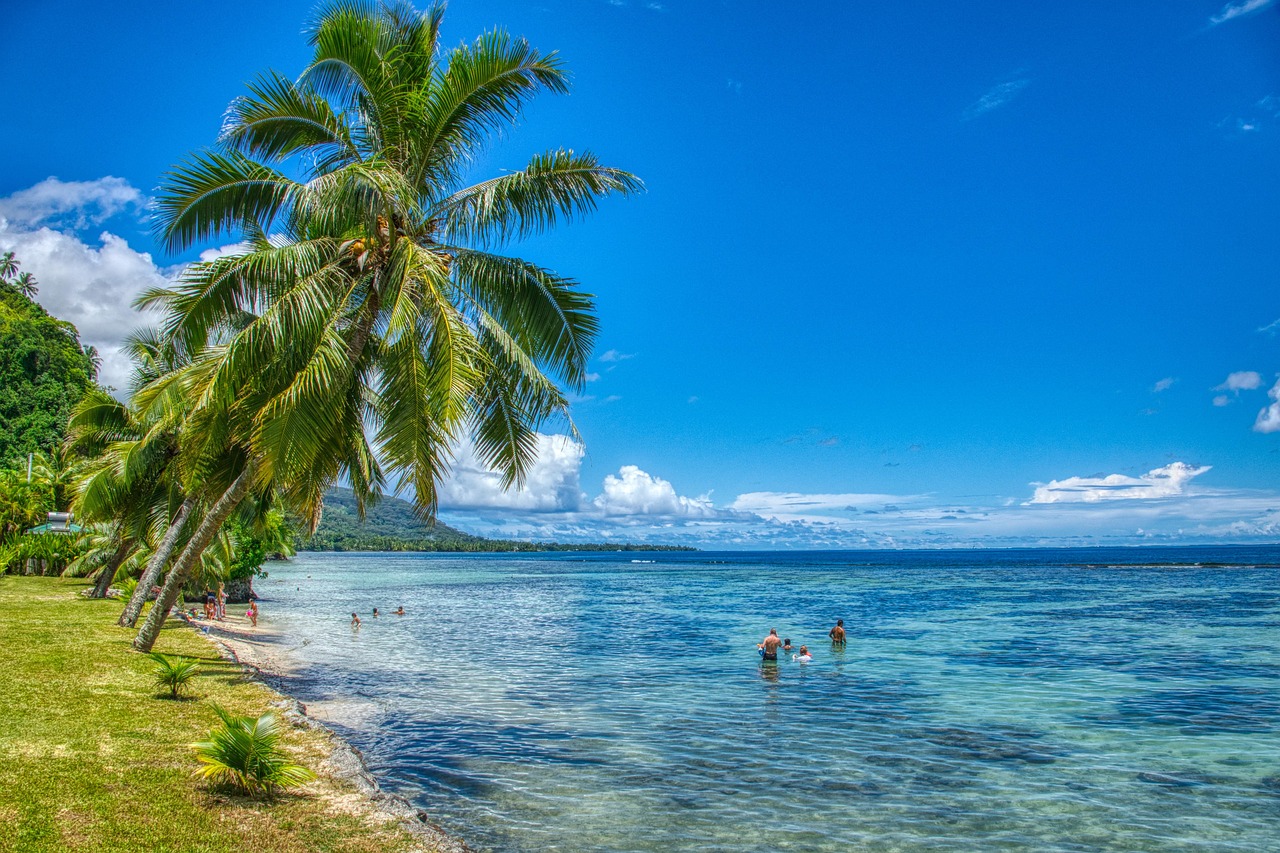 Plage de Taharuu, une des plus belles plages de Tahiti