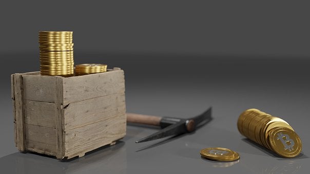 Münzen, Bitcoin, Geld, Finanzen