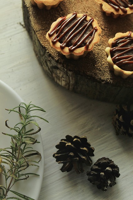 tartlets, desserts, petit fours, small pastries, bite-sized, food, sweets, treats, baked goods, food photography, composition