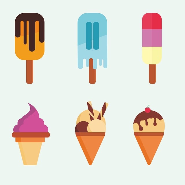 Free Ice Cream Cones Popsicles vector and picture